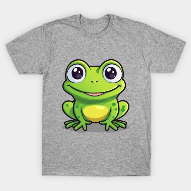 Cartoon Cute Kawaii Adorable Frog T-Shirt by SimplyIdeas